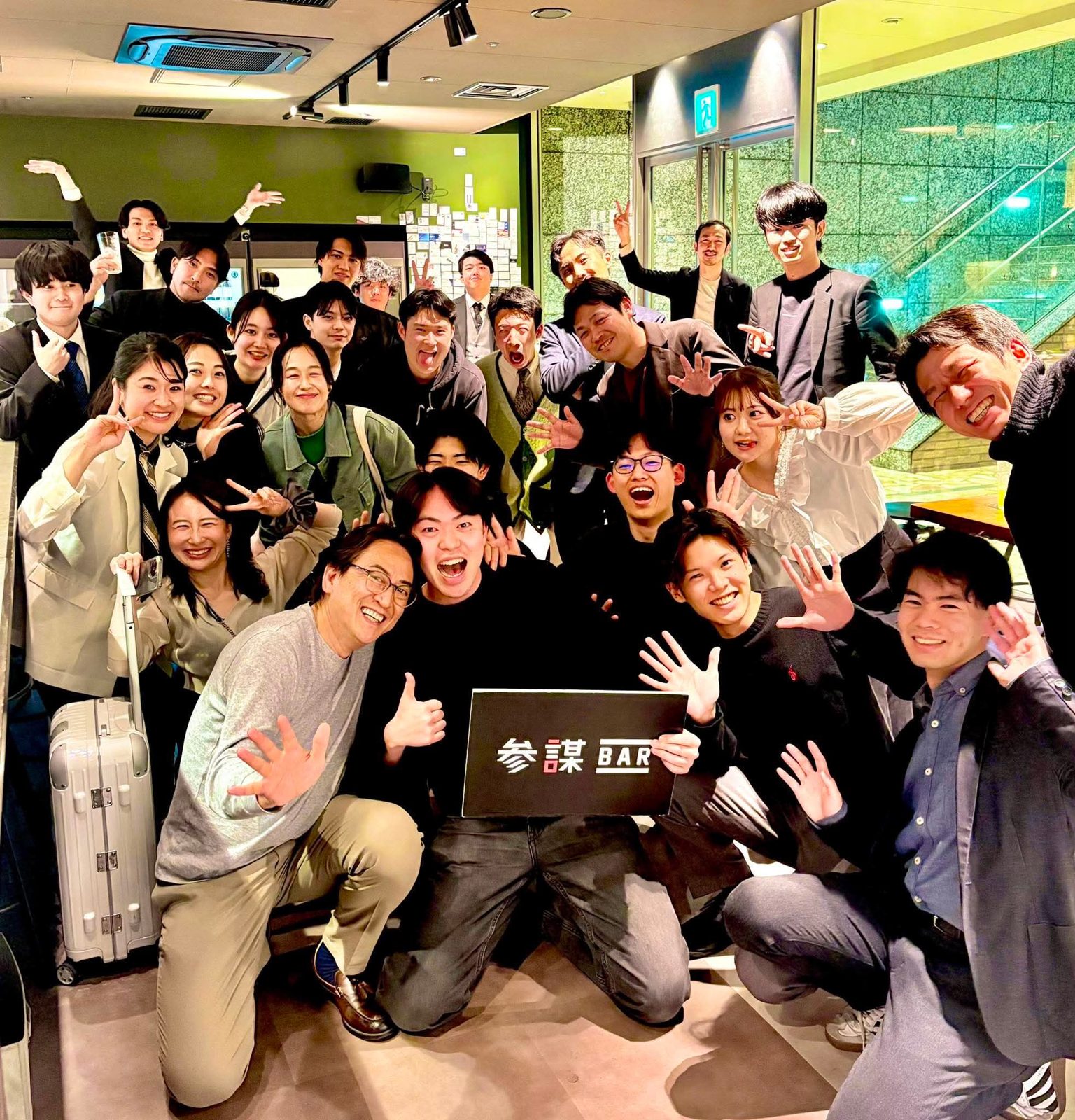 参謀BAR 新宿でのイ�����ント後の集合写真